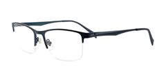 Picture of iLookGlasses MOMENTUM 6748 NAVY - RECTANGLE,METAL,OVAL,SEMI-RIM,fashion,office,everyday - prescription eyeglasses online USA